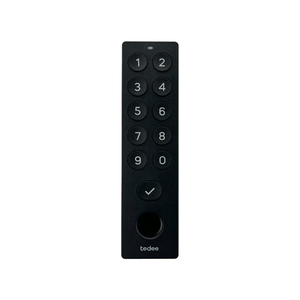 Tastatură Numerică Smart, Tedee Keypad PRO, Biometrică Cu PIN Și Amprente, Negru