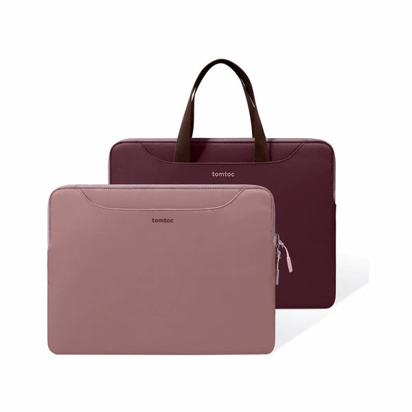 Geantă Subțire Dual-Color pentru Laptop 13,5 Inch, Tomtoc Light A21, Raspberry
