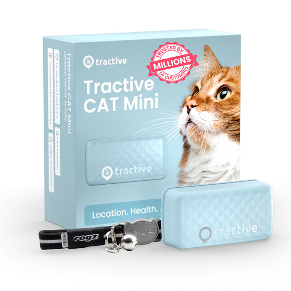 Localizator GPS Smart pentru Pisici, Tractive CAT Mini, Urmarire in Timp Real, Monitorizarea Activitatii, Mint